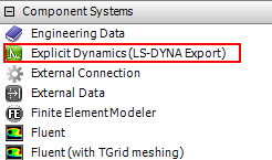 workbench中LS-DYNA Export的使用的图1